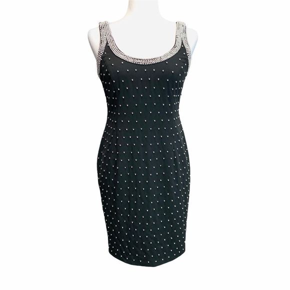 XSCAPE BY JOANNA CHEN Sleeveless Beaded Cocktail Dress 6P EUC - Picture 8 of 8